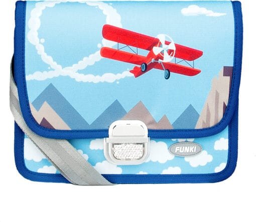 FUNKI Kindergarten-Tasche Airplane 6020.025 hellblau 265x200x700mm