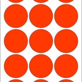 HERMA Markierungspunkte 32mm 2272 rot 480 St./32 Blatt