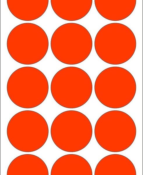 HERMA Markierungspunkte 32mm 2272 rot 480 St./32 Blatt