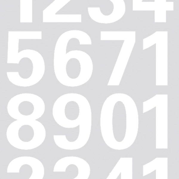 HERMA Zahlenetiketten 25mm 4170 weiss, 1-9