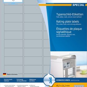 HERMA Etiketten SPECIAL 45.7x21.2mm 4221 silber,ex.per. 1200 St./25 Bl.