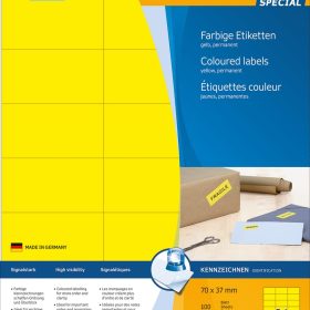 HERMA Etiketten SPECIAL 70x37mm 4406 gelb,perm. 2400 St./100 Bl.