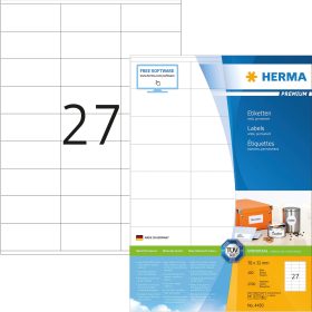 HERMA Universal-Etiketten 70x32mm 4450 weiss 2700 St./100 Blatt