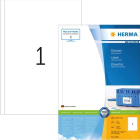 HERMA Universal-Etiketten 200x297mm 4458 weiss 100 St./100 Blatt