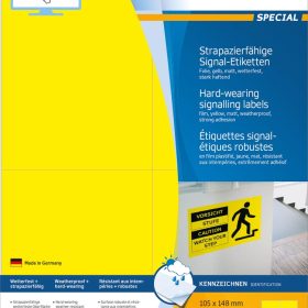 HERMA Etiketten SPECIAL 105x148mm 8032 gelb,ex.perm. 100 St./25 Bl.