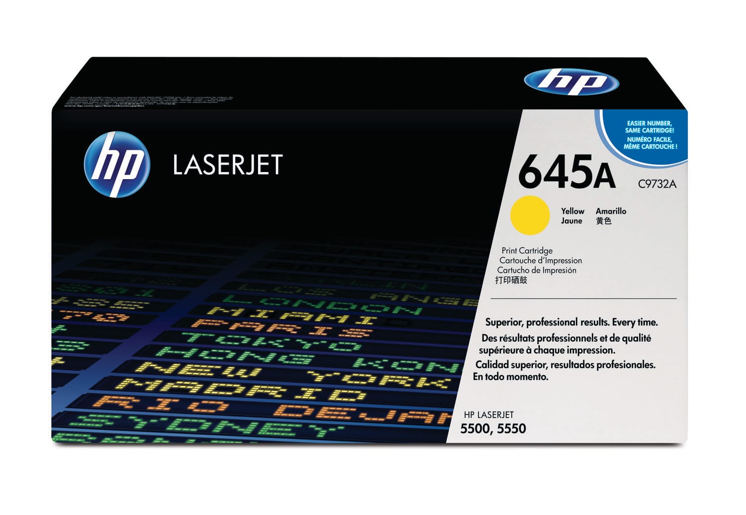HP-C9732A-0088698445426 HP Toner-Modul 645A yellow C9732A Color LaserJet 5500 12'000 S. – Bild 1