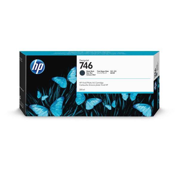 HP Tintenpatrone 746 matte black P2V83A DesignJet Z6 300ml