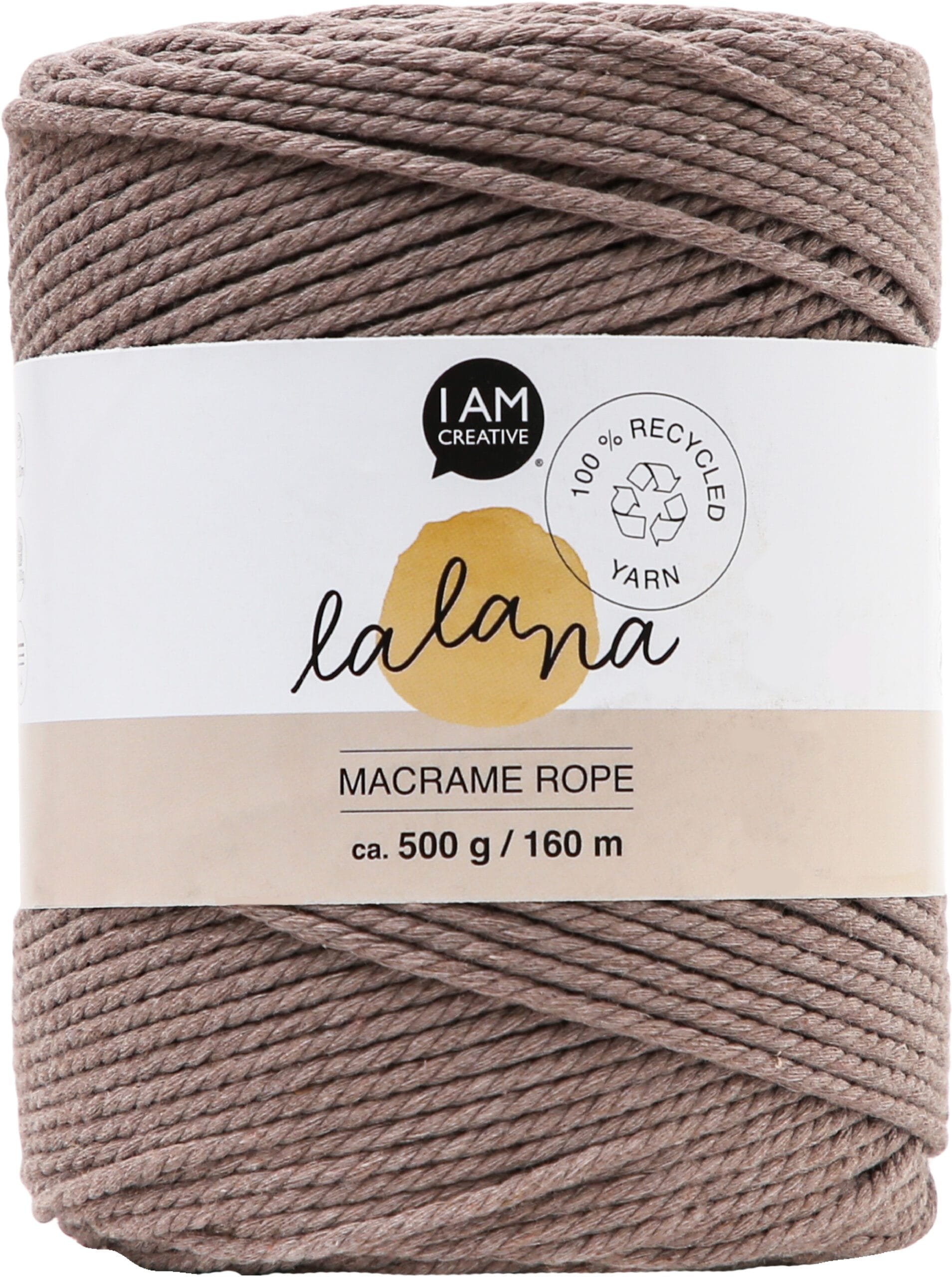 I-AM-CREATIVE-6203.04-7640415812244 I AM CREATIVE Macrame Rope 6203.04 coffee 2mm, 500g – Hochwertig & günstig bei ShopDeca