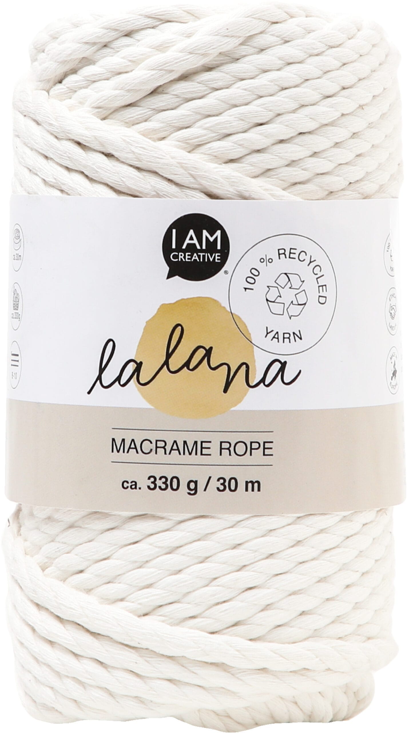 I-AM-CREATIVE-6205.02-7640415811032 I AM CREATIVE Macrame Rope 6205.02 cream 5mm, 330g – Hochwertig & günstig bei ShopDeca