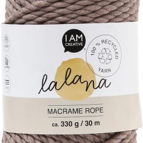 I AM CREATIVE Macrame Rope 6205.04 coffee 5mm, 330g
