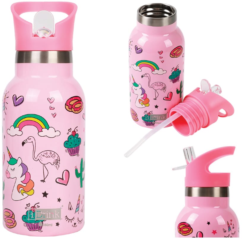 I-DRINK-ID0508-8057711467358 I-DRINK KIDS Trinkflasche 350ml ID0508 Unicorn – Hochwertig & günstig bei ShopDeca