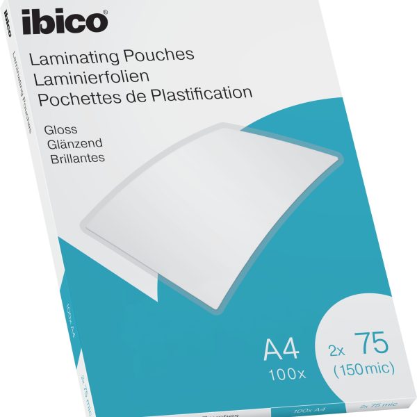IBICO Laminiertasche A4 627316 glanz, 75my 100 Stk