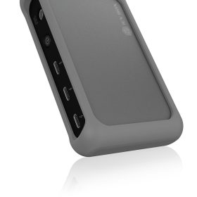 ICY BOX 4 Port Hub Thunderbolt4 Type-C IB-HUB801-TB4 85W PD Silicon Alu.Black