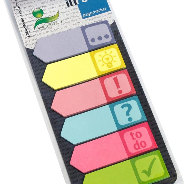 INFO Page Marker 18x55mm 5672-90 Symbols, 6x25 Blatt