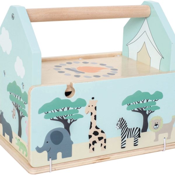 JABADABADO Go on safari W7180 2 Autos, 9 Tiere, 12 Strassen