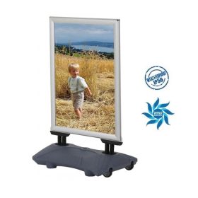 Kundenstopper WindPro Plus (Aluminium) wasserfest