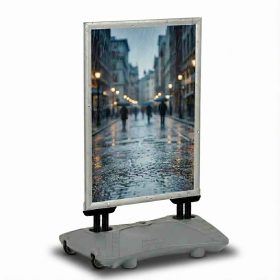 Kundenstopper WindPro Lite (Aluminium), Format A1