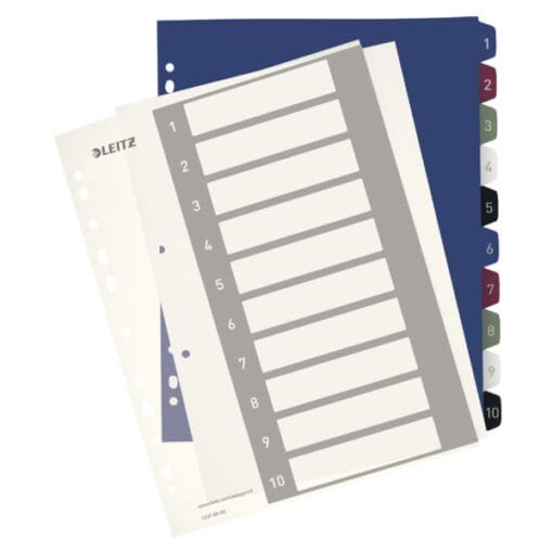 LEITZ Register PP Style A 12370000 multicolor 1-10