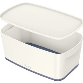 LEITZ MyBox Klein, mit Deckel 5lt 52291001 weiss/grau