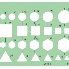 LINEX Kombinationsschablone 100414320 geometrische Grundfiguren