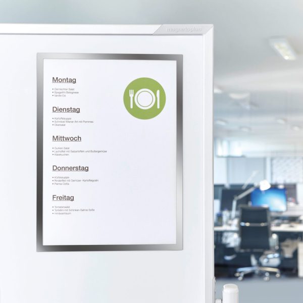 MAGNETOPLAN Magnetrahmen magnetofix A4 1130332 silber 5 Stk.