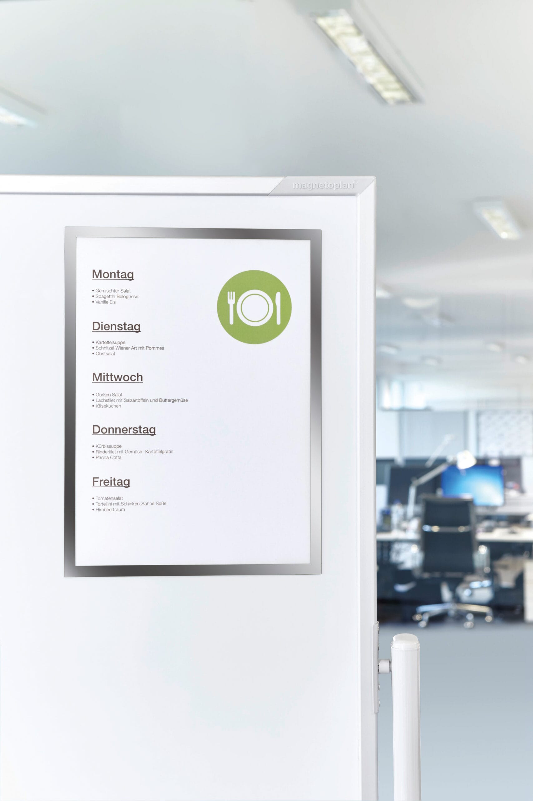 MAGNETOPLAN-1130332-4013695056937 MAGNETOPLAN Magnetrahmen magnetofix A4 1130332 silber 5 Stk. – Hochwertig & günstig bei ShopDeca