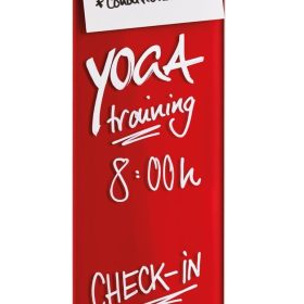 MAGNETOPLAN Design-Glasboard 100x600mm 13400006 rot, magnetisch
