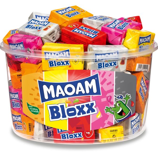 MAOAM Bloxx Frucht Dose 109400000966 50 x 22 g, 1.1 Kg
