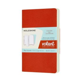 MOLESKINE Notizheft 2x 14x1.1x9cm 620510 blanko, korall/marine, 80 S.