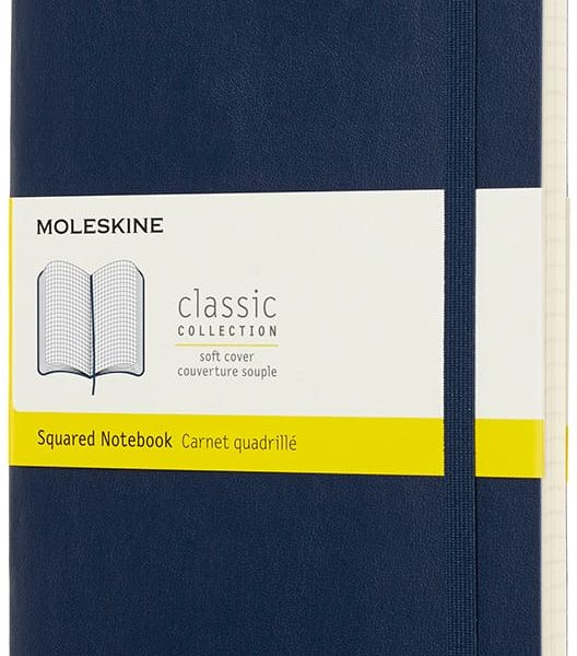 MOLESKINE Notizbuch L/A5 715598 Kariert, SC, Saphir