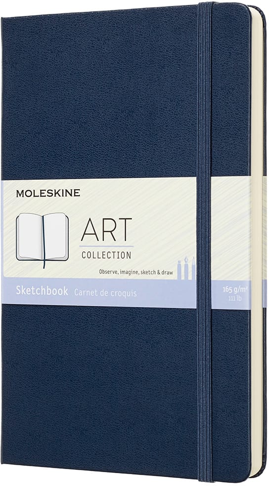 MOLESKINE-715611-8058341715611 MOLESKINE Skizzenbuch L/A5 715611 165g, HC, Saphir – Hochwertig & günstig bei ShopDeca