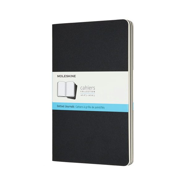 MOLESKINE Notizheft 3x 13x1.4x21cm 719213 gepunktet, schwarz, 80 Seiten
