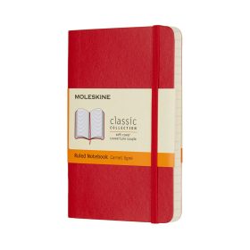 MOLESKINE Notizbuch P/A6 854597 Liniert,SoftCover,Scharlach