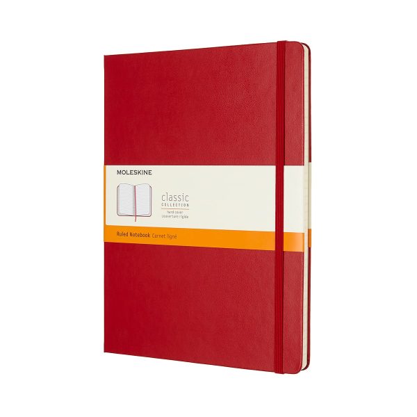 MOLESKINE Notizbuch XL 855082 Liniert,HardCover,Scharlach