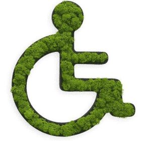 Piktogramm: Toiletten-Schild Rollstuhl 25cm