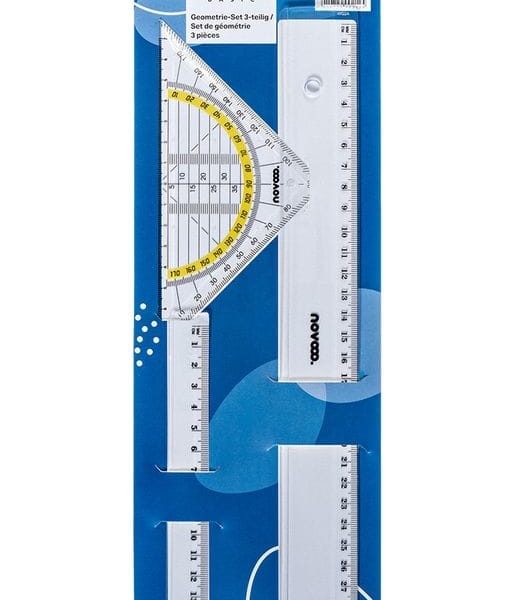 NOVOOO Geometrie-Set E-110305 MTH 3-teilig