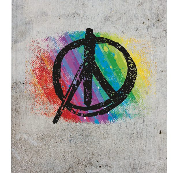 ONLINE Kladde Peace A5 07933/6 80g, 96 Blatt, dotted