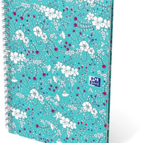 OXFORD Spiralbuch ForMe Floral A5 400094951 kariert 5x5mm, 90g 60 Blatt
