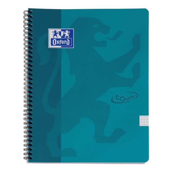 OXFORD Touch Spiralheft 400103996 A4, kariert 70 Blatt, blau
