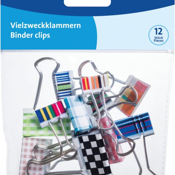 PELIKAN Foldback-Klammer 700306 assortiert 12 Stk.