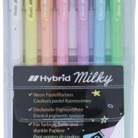 PENTEL Gel-Tintenroller K108P-7 Milky 7er Set