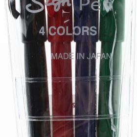 PENTEL Faserschreiber Sign Pen 2.0mm S524 4-farbig ass.