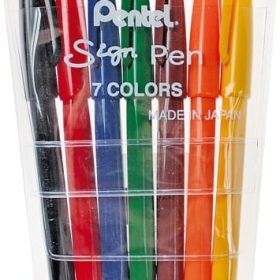 PENTEL Faserschreiber Sign Pen 2.0mm S527 7-farbig ass.