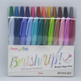 PENTEL Brush Sign Pen SES15C-24ST1 24 Farben, Etui