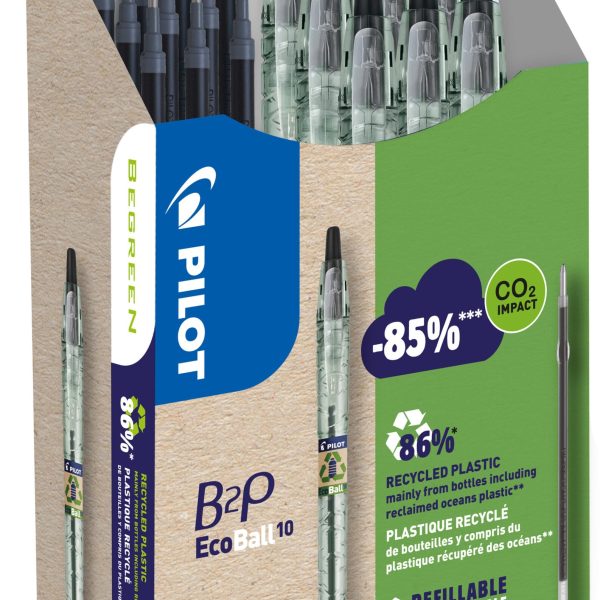 PILOT Begreen B2P Ecoball Greenpack 140.035.98 10+10 Refills schwarz