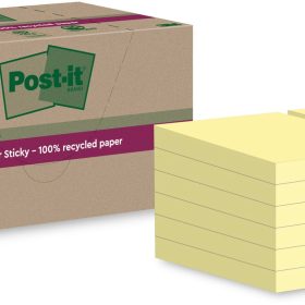 POST-IT SuperSticky Notes 47.6x47.6mm 622 RSS12CY Recycling,gelb 12x70 Blatt