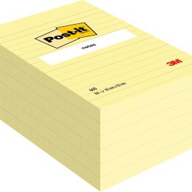 POST-IT Haftnotizen 152x102mm 660Y gelb, 100 Blatt, liniert