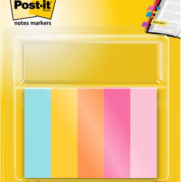 POST-IT Page Marker 15mmx50mm 670-5-BEA 5 Farben 5x50 Streifen
