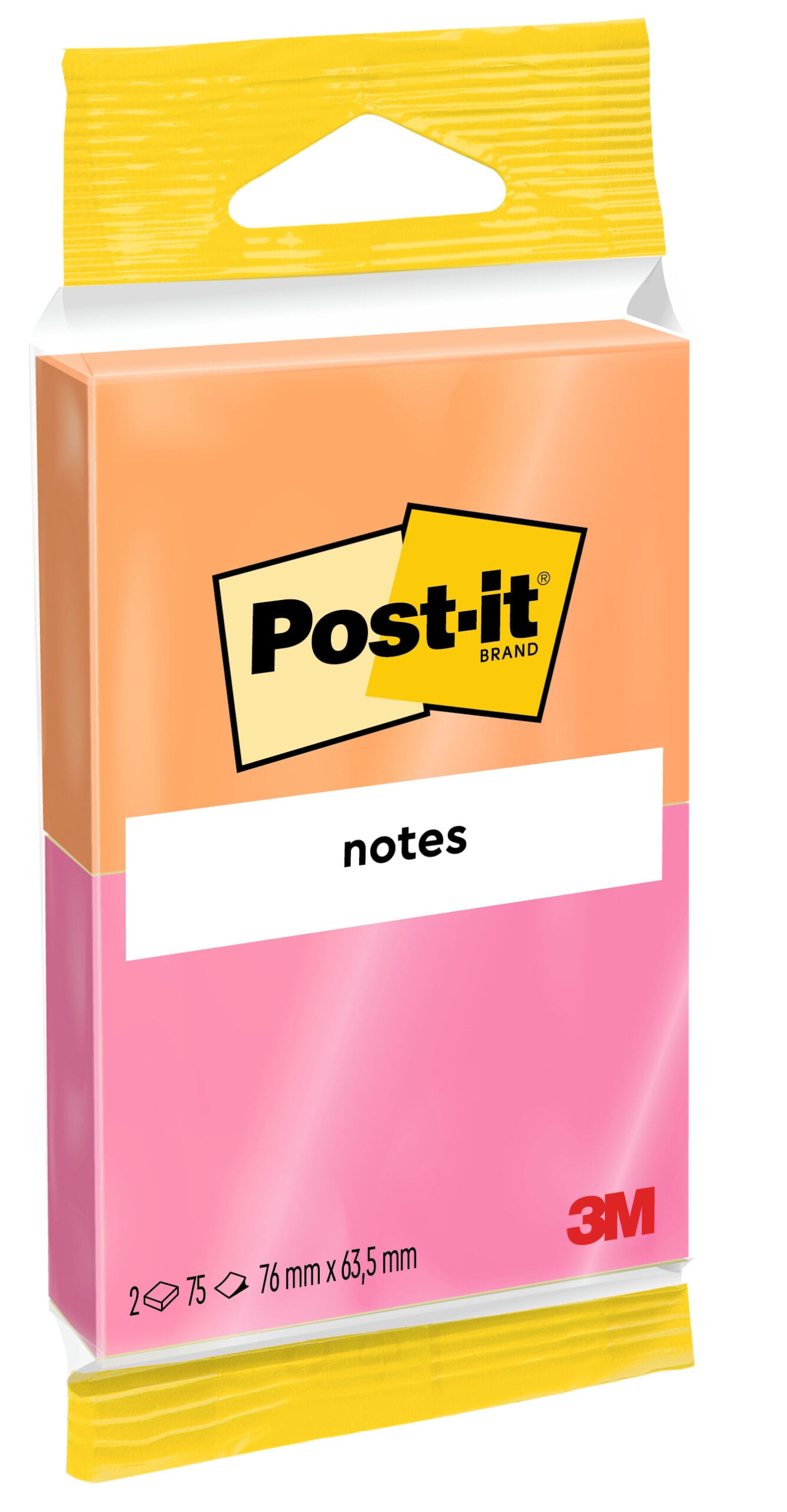 POST-IT-6720-PO-4046719665167 POST-IT Notes 76x63,5mm 6720-PO pink/orange 2x75 Blatt – Hochwertig & günstig bei ShopDeca