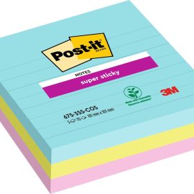 POST-IT Super Sticky XL 101x101mm 6753SSCOS Cosmic 3 Farben 3x70 Blatt